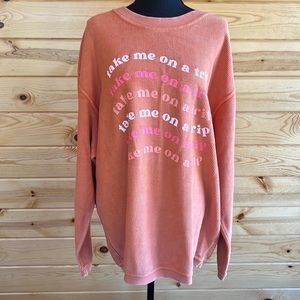 Chicka-d Charlie Southern take me on a trip corded sweatshirt